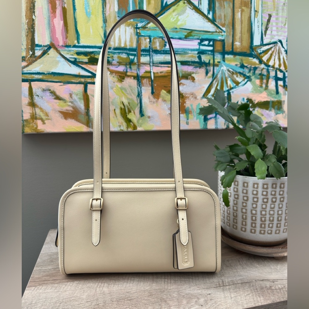 Coach Swing Zip Leather Bag - Moonlight NWOT